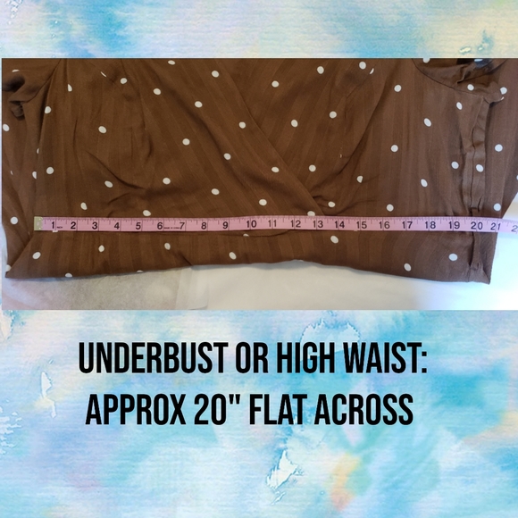 City Chic Sweet Doll Dress in Spice w/ White Dots - Picture 14 of 15